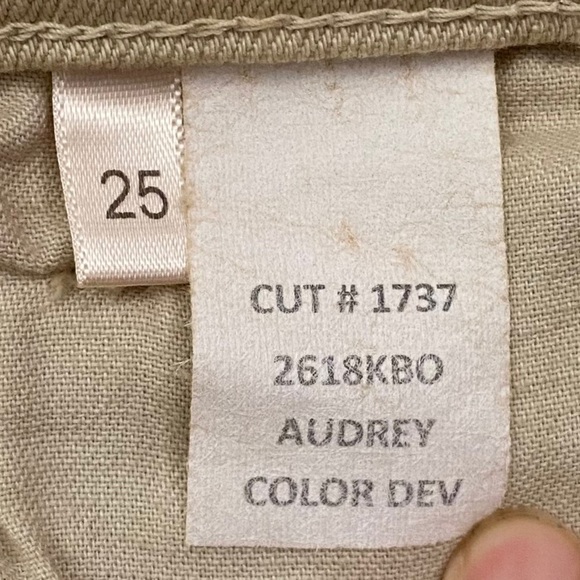 L'Agence Audrey Cut Off Cutoff Shorts Tan Beige Brown Denim Jean Shorts 25 - Picture 14 of 16